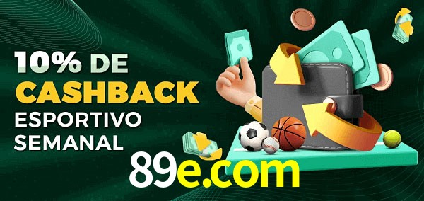 10% de bônus de cashback na 89e.com