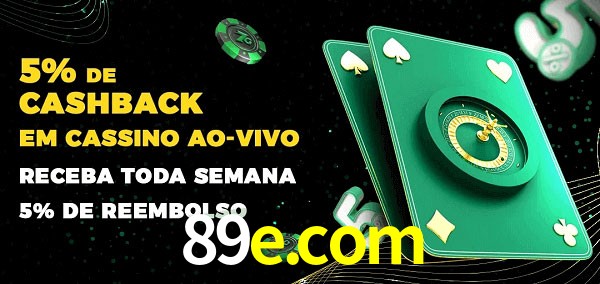 Promoções do cassino ao Vivo 89e.com